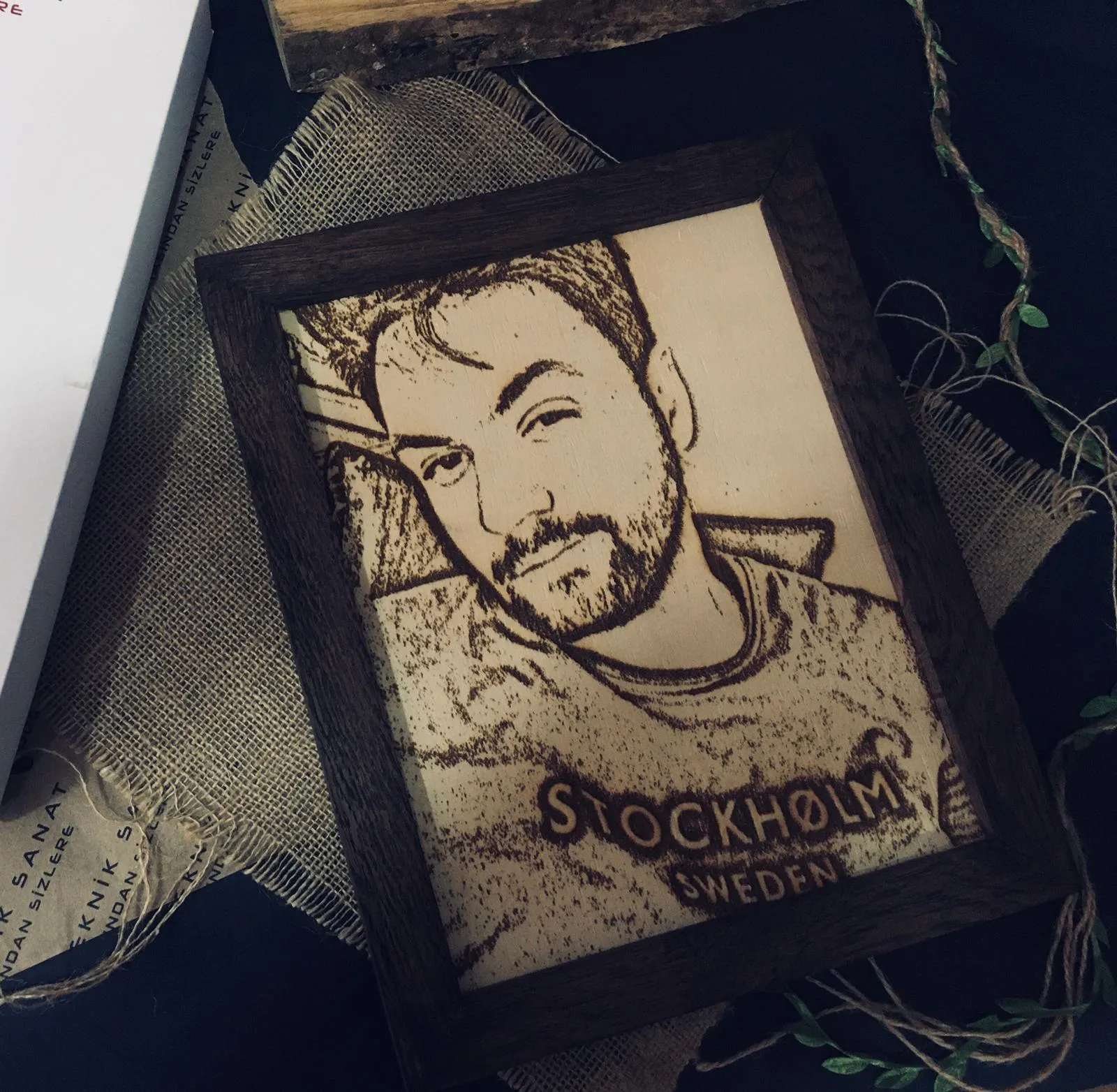 Lazer Baskı Ahşap Resim Çerçeveleri