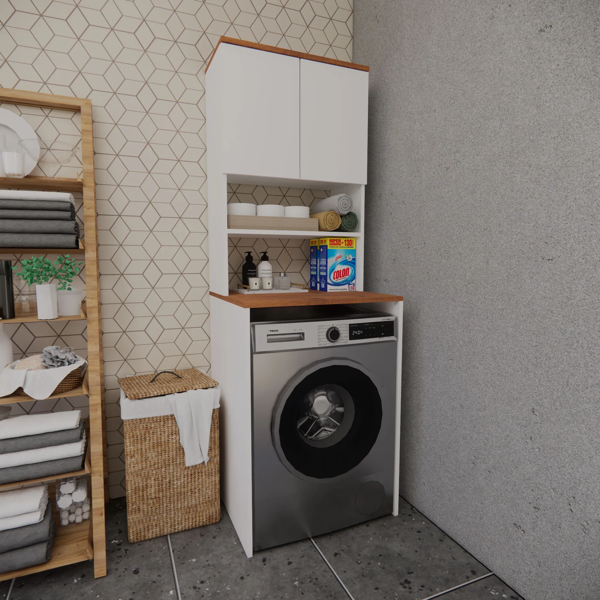 Çamaşır Makinesi Dolabı 